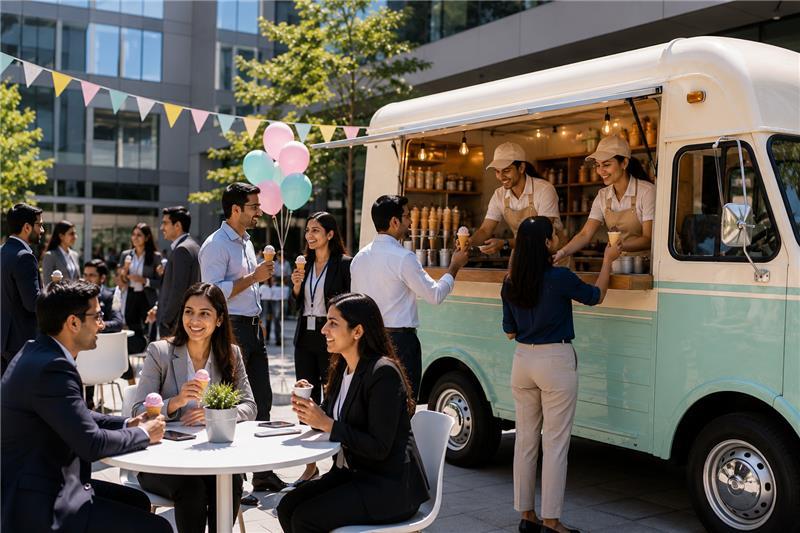 🍦 Corporate Catering Made Cool: Ice Cream Trucks at Office Events